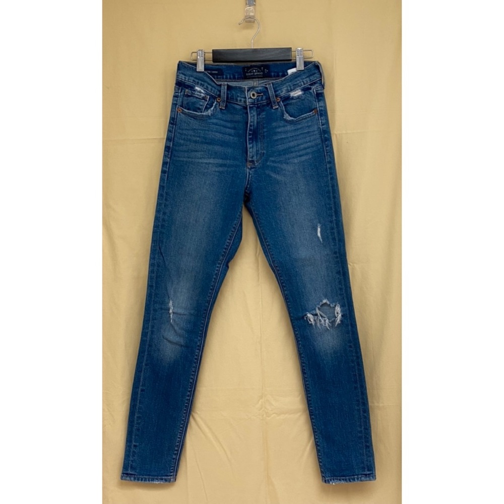 High-rise Ripped Lucky Brand Skinny Jeans